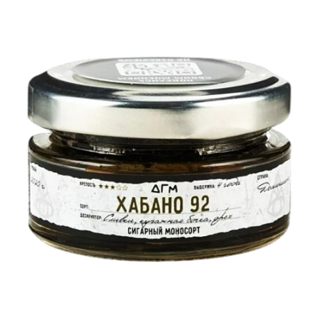 Табак для кальяна DOGMA (ДГМ) - Хабано 92 (Сливки, Купажная бочка, Орех) 20гр.