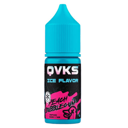 Ароматизатор QVKS Ice - Персик Бабл Гам 13мл
