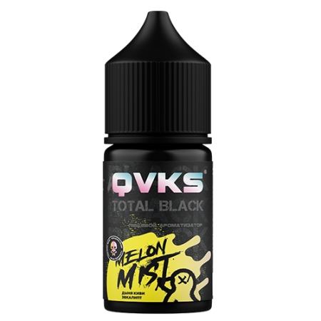 Ароматизатор QVKS Total Black - Дыня Киви Эвкалипт 13мл