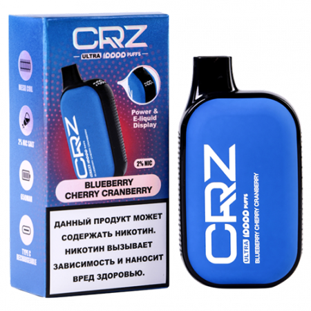 CRZ ULTRA 10000 - Черника Вишня Клюква (Blueberry cherry Cranberry)