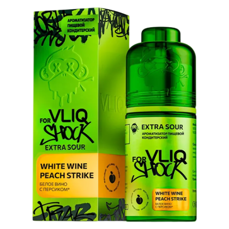 Ароматизатор VLIQ Shock - Белое Вино с Персиком (White Wine Peach Strike) 15мл