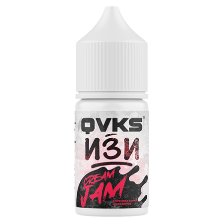 Ароматизатор QVKS IZI - Клубника Банан Мороженное 15мл