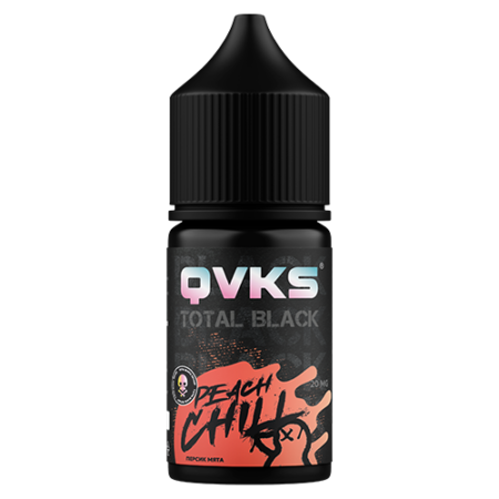 Ароматизатор QVKS Total Black - Персик Мята 13мл