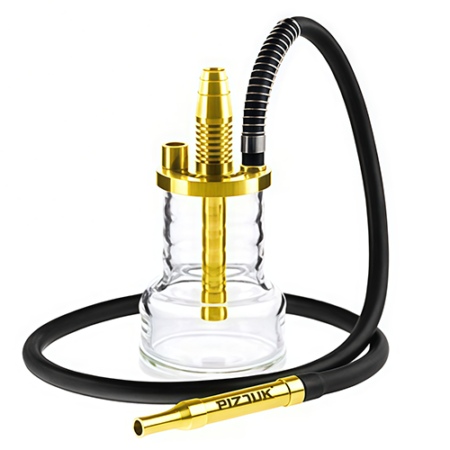 Кальян Pizduk Gold (диффузор, мундштук, шланг, колба, прозрачный)