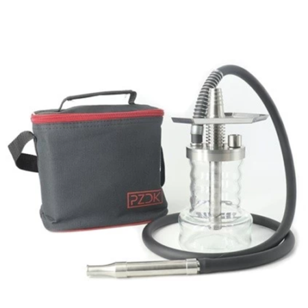 Кальян Pizduk Pro (прозрачный, черный, диффузор, мундштук, шланг, колба)