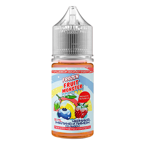 Ароматизатор Frozen Fruit Monster Premium 2.0 - Черника, малина и лимон со льдом 15мл