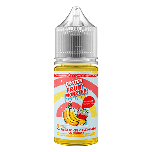 Ароматизатор Frozen Fruit Monster Premium 2.0 - Клубника и банан со льдом 15мл