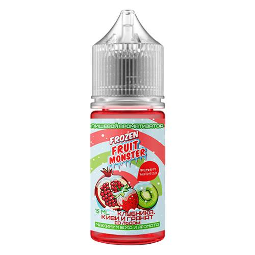 Ароматизатор Frozen Fruit Monster Premium 2.0 - Клубника, киви и гранат со льдом 15мл