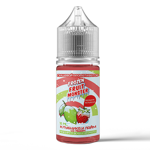 Ароматизатор Frozen Fruit Monster Premium 2.0 - Клубника и лайм со льдом 15мл