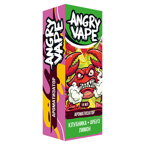 Ароматизатор Angry Vape - Клубника Арбуз Лимон 14мл