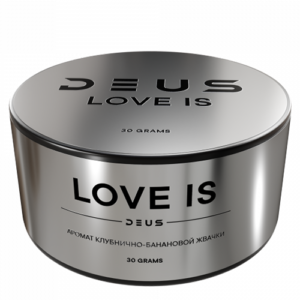 Табак для кальяна Deus (Дэус) - Love is (Клубнично-Банановая Жвачка) 30гр.