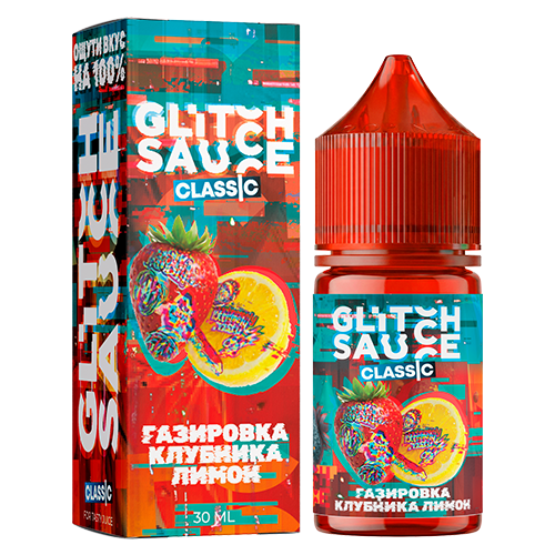 Ароматизатор Glitch Sauce Classic - Газировка Клубника-Лимон 12мл