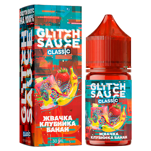Ароматизатор Glitch Sauce Classic - Жвачка Клубника-Банан 12мл