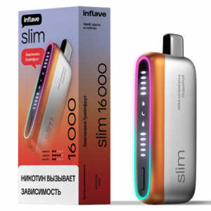INFLAVE SLIM 16000 - Земляника Грейпфрут