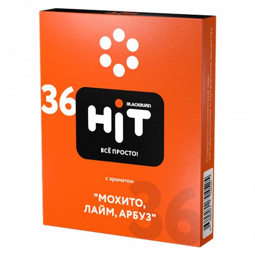 Табак для кальяна BlackBurn HIT (Блэк Берн Хит) - Мохито, Лайм, Арбуз 30гр.